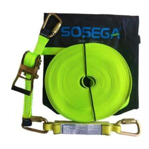 Línea de Vida Horizontal en Reata Regulable con Amortiguador SOSEGA